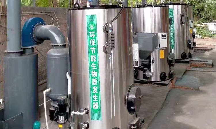 四川省达州市安装好四台恒信锅炉生产的生物质蒸汽发生器用于豆制品